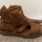 Miz Mooz Finney Metallic Sandal Hybrid Boho Leather Bootie, sz 37 Photo 0