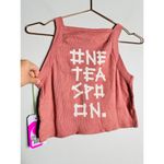 One Teaspoon Pink Bamboo Logo Rally Tank Top NWT Size Large Photo 5