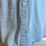 Cloth & Stone  Anthropologie Denim Indigo Blue Button Down Boxy Shirt #1927 Photo 3
