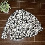 Chico's Chico’s animal print faux fur swing jacket sz 1 (M/8) Photo 5