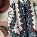 VINTAGE Quilted Patchwork Zip front Jacket Women’s SIZE LARGE cottagecore unique Photo 4