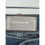 Everlane The Summer Jean Size 29 Regular Blue Wash Straight Leg Distressed Ankle Photo 3