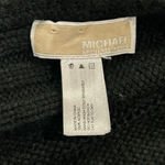 Michael Kors Black Knit Scarf Rhinestone Logo Winter Wrap Photo 1