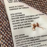 Urban Outfitters NWT  Size M Brown and White Pinstriped asymmetrical mini skirt Photo 11