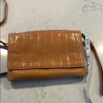 Vince Camuto  Tan Leather Quilted Crossbody Bag Photo 10