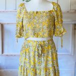 Mimi Chica NWT Floral Smocked Blouse Ruffles Skirt 2 Pcs Set Photo 3