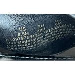 DKNY Platform Wedge Sandal Womens 8.5 Black Logo Cork Like Slip On Retro Chic Photo 12