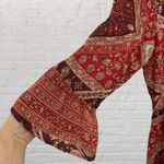 India Fashion Red Mandala Paisley Mini Dress Size M Size M Photo 10