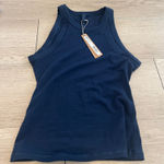 SKIMS  High Neck Jersey Cotton Tank Navy Photo 0