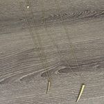 Gorjana Fancy Horn Charm Necklace Duo Layering Long Short Set 18K Gold Plated Photo 0