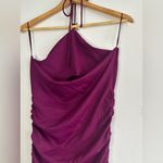 ZARA  Fuchsia-Purple Halter  Dress Size L Photo 10