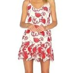 Alexis  Clement lace Dress in red and white Photo 0