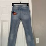 Driftwood  Floral Embroidered High Rise Jeans Photo 6