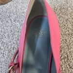 Frances Valentine Pink Mary Jane Block Heel Shoes Size 7B Flower Embellished Photo 4