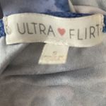 Ultra Flirt Tie Dye Dress Small Blue White Sleeveless Bodycon Short Stretchy Photo 4