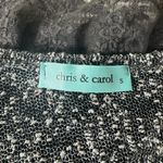 Chris & Carol  Top Women S Black Gray Sheer Blouse Dark Romantic Lace Texture Photo 3