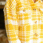 JODIFL  Shacket size 1xYellow/gold and white plaid Photo 0
