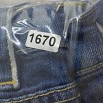 Elie Tahari Jeans Women's 27 Blue Slim Straight Leg denim no size tag worn hem Photo 8