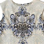 Karin Stevens  sheath dress size 10 sleeveless white blue black Photo 3