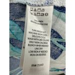 C&C California  Womens Blue Tropical Mini Dress Size M Linen Blend Boho Resort Photo 6