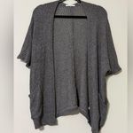 Staccato  women's size small grey cardigan with pockets short sleeve lightweight Photo 7