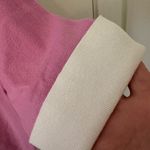 Minnie Rose  Cotton Cashmere Collared V-Neck in Raspberry. Size Medium. Photo 7