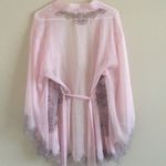 Victoria's Secret Victoria’s Secret Pink Chantilly Lace Robe Photo 5