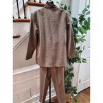 Alfred Dunner Women's Brown Polyester Long Sleeve Blazer & Pant 2 Pc's Suit 10 Photo 5
