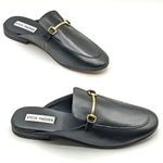 Steve Madden Kordyn black leather loafer mules size 11 Photo 0