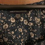 American Eagle AEO Blue Floral Peasant Top Photo 2