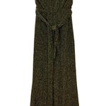 Cupcakes and Cashmere Women’s Shimmer Plunge Jumpsuit Gold Sparkly Size XS EUC Photo 9