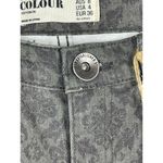 Cotton On Colour Maison Skinny Leg Wallpaper Fleur De Lis Gray Denim Size 4 NWT Photo 1