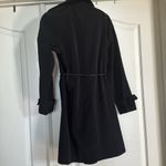 Calvin Klein Liz Claiborne size small Black Trench Coat Photo 5