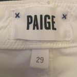 Paige Jeans Womens 29 White Hoxton Ankle Distressed Skinny Stretch Cotton Blend Photo 2