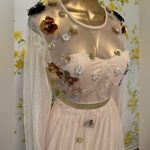 Stunning Floral Embellished Prom Dress Size L Photo 10