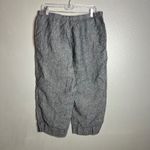 J.Jill  Love Linen Cropped Pants Size MP Petite Gray‎ Pull On Casual Lightweight Photo 6