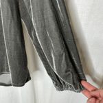 Dylan  Silvery‎ Gray Velvet Puff Sleeve Blouse Size Large Flowy Relaxed Photo 3