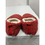 Womans Athmile Slipon Slippers 7/8 Red Sherpa Lined NWOT Photo 3