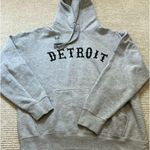 Detroit Gray Hoodie with Kangaroo Pocket M Size M Photo 0