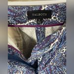 Talbots  Womens Pants Modern Cut Pretty Plum & Blue Paisley Fall Autumn Sz 14 Photo 4