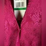 Michael Kors Michael  Petite Jacquard Snakeskin Print Ruffled Mini Dress Size L Photo 4