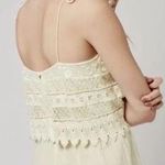Topshop Ivory Crochet Romper Photo 1
