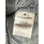 Reformation  Light Blue Maple Linen Smocked Crop Top - Size - XS Photo 3