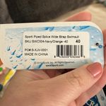 NWT Sporti Piped Splice Wide Strap One Piece Swimsuit, size 40 Blue Photo 7