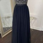 Needle & Thread Andromeda Maxi / BHLDN Avery Open Back Beaded Prom Dress S Photo 0