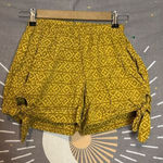 Corey Lynn Calter Anthropologie Boho Pull On Shorts Yellow Size XS Photo 0