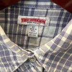True Religion  Western women’s plaid button down cotton fitted shirt size S Photo 4