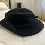 Black Wool Fedora Hat Photo 2