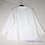 Eloquii New!  white/ivory double‎ breasted blazer, women plus size 24 Photo 6