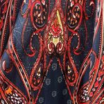 Lascana for Venus Boho Geometric Print Short Sleeve Size Medium Dress Blue Photo 7